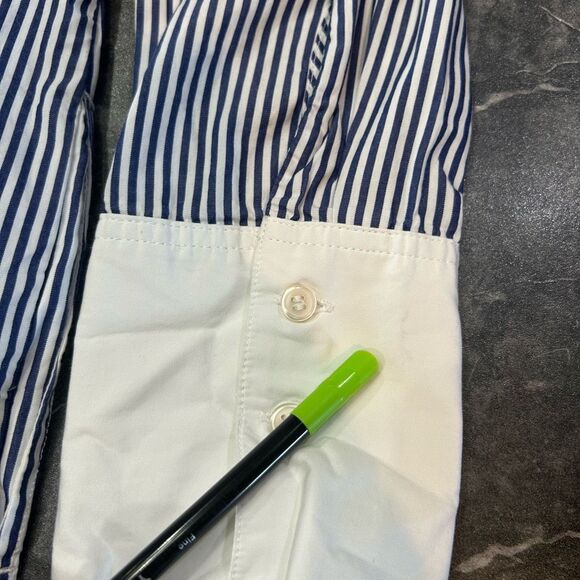 Gap Women’s Medium Fall 2024 Blue Stripe Dress - Picture 9 of 10